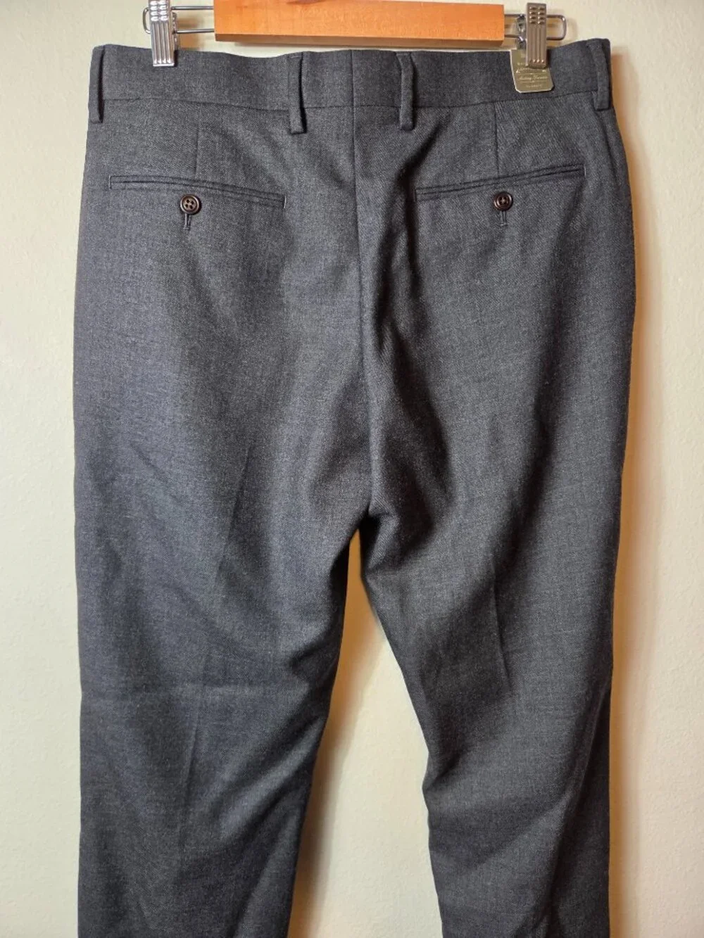 J. Crew Bowery Wool Pants 32x34 Gray Suiting Trouser Twill Classic New With Tags